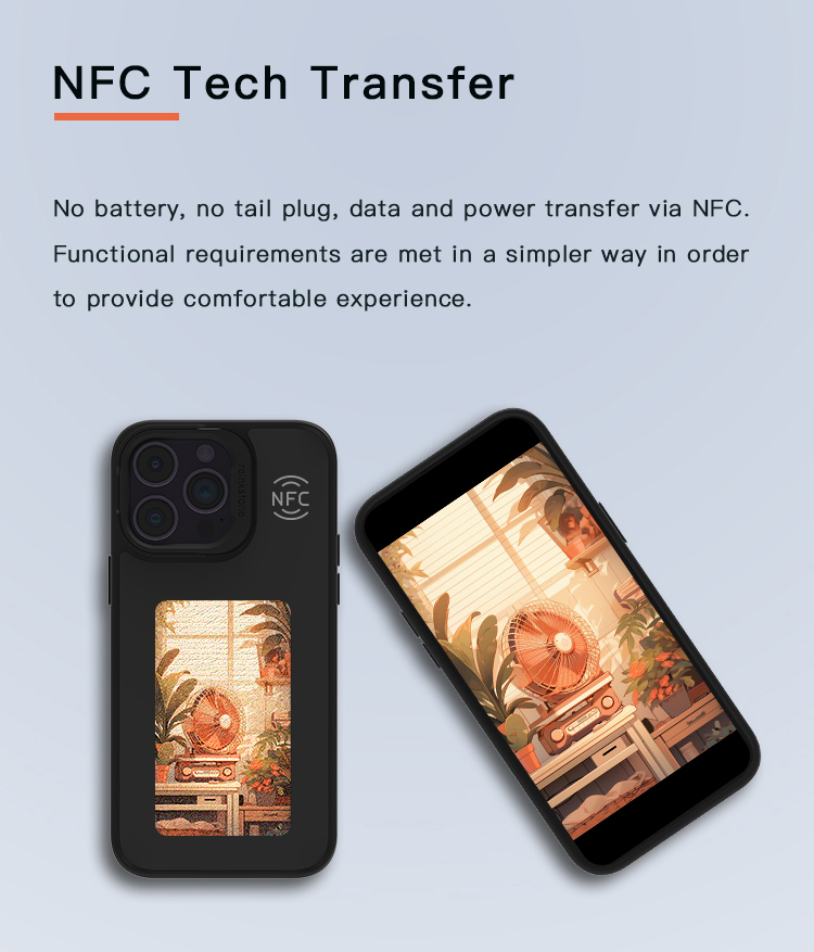 新品reinkstone ReinkCaseC1 iPhone15(黒)② Reink Case C1 (Reinkstone) E-ink Phone Case for iPhone 15